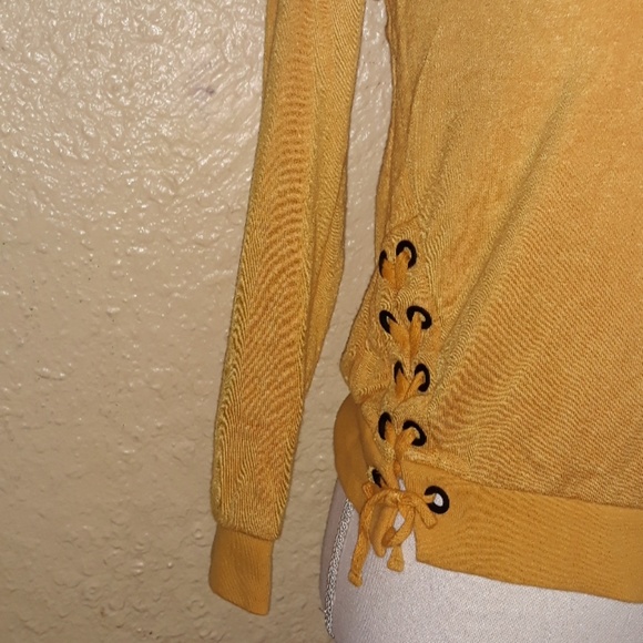 Art Class yellow sweater Girl Large 10/12 - Picture 2 of 5